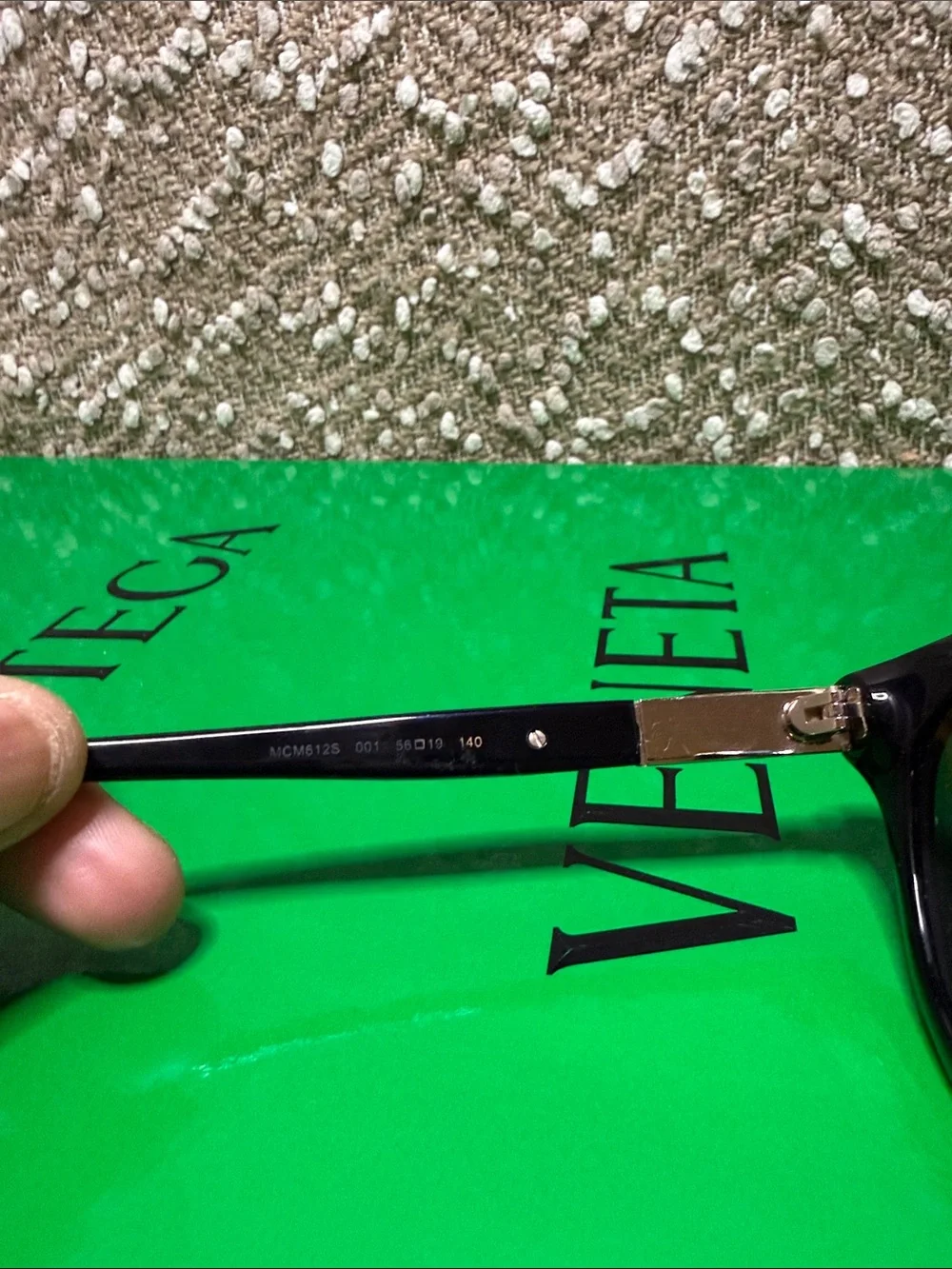 MCM Black Cat-Eye Sunglasses with Dark Lenses